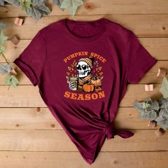 Pumpkin Spice Skeleton Jumper | Autumn Sweatshirt | Pumpkin Spice Theme Jumper