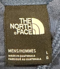 The North Face Men’s Blue Pullover Fleece Hoodie Logo Graphic Pockets Size L