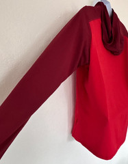 Rab Force Hoodie Large Red Lightweight Breathable Performance Wicking Base Layer