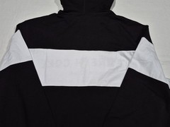 Kenneth Cole New York Long Sleeve Hoodie Shirt –Black White Core Spring