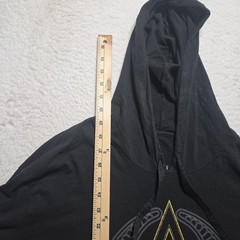 Loot Crate Assassins Creed Black Hoodie with Gold Logo Men’s Large Gamer Fandom