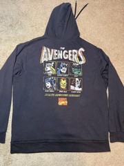 Marvel Comics Avengers Hoodie | LARGE / L | Thor Captain America Hulk Iron Man