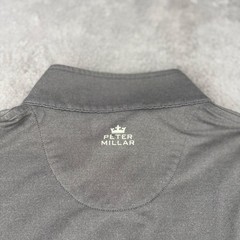 Peter Millar Top Mens Large Gray Crown Sport 1/4 Zip Golf Stanwich Country Club