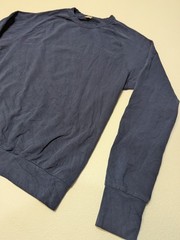 Sweat Tailor Men’s Blue Solid Crew Neck Long Sleeve Pullover Sweatshirt Size L