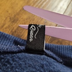 Trendy Queen Blue Mineral Wash Oversized Sweatshirt Crew Neck Fleece Medium *