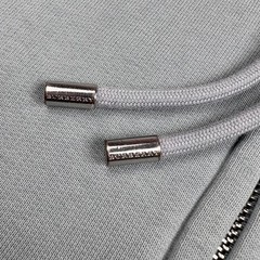 Burberry London England Vintage Full Zip Hoodie S Green Cotton Plaid Hood