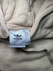 Adidas Originals x Parley Hoodie Men’s Small Tan Pullover 3-Stripe Sustainable *
