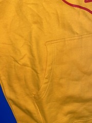 Lil TJay Rapper Yellow Hoodie “NONE OF YOUR LOVE” men’s Med Roses On Arms Nwot