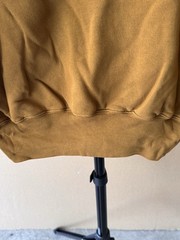 YEEZY Gap YZY Brown Perfect Hoodie Men Small Double Layer Kanye West Cotton