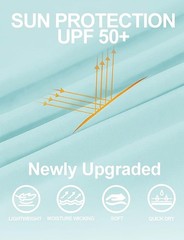 Men’s UPF 50+ Sun Hoodie UV Protection Long Sleeve Fishing Hiking Workout Top 20