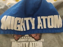 Mighty Atom Astro boy holo graphic anime tezuka japan hoodie jacket rare
