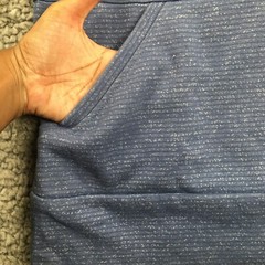 Champion Elite Mens Hoodie Sweatshirt Sz M Blue Pullover Long Sleeve Drawstring