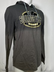 Billings West High School Bears Montana Men’s Gray Ombray Hoodie Shirt NWT