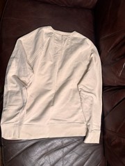 Banana Republic Men’s Sz L Lightweight Moose Crewneck Sweatshirt Cream