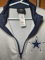 NFL Team Apparel Dallas Cowboys Long Sleeve Pullover 1/4 Zip Youth Small (8)