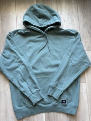 Vans Men’s Loose Fit Fleece Logo Pullover Hoodie w/ Pockets Green L
