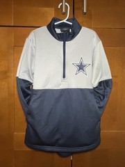NFL Team Apparel Dallas Cowboys Long Sleeve Pullover 1/4 Zip Youth Small (8)