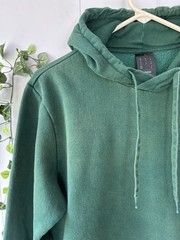 Adidas Men’s Fleece Hoodie Feelcozy Essentials Collegiate Green Sweatshirt M
