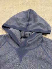 Vince Wool Cashmere Hoodie Men’s Medium Long Sleeve Hooded Sweater Blue EUC