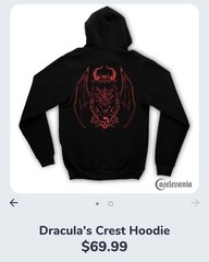 Castlevania official hoodie Komani Dracula’s crest USA seller
