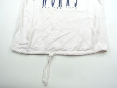 VINTAGE Athletic Works Sweatshirt Mens M? Fit For Life Pockets Drawstring White