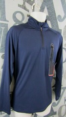 New One Day Away Lightweight 1/4 Zip Pullover Jacket Men M Navy Blue Stretch $79