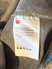 Wilson Heavyweight Embroidered Spellout Logo Hoodie Men’s M Gray Pullover