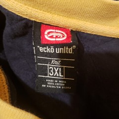 Ecko Unltd Sweatshirt Mens 3XL Pullover Jumper Hip Hop Y2K Rhino Logo Sweater