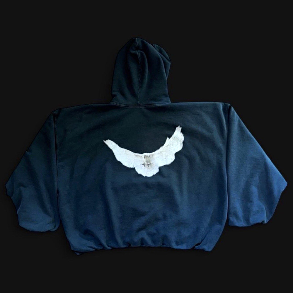 Yeezy Gap Balenciaga OG ‘Washed Black’ Dove Hoodie Non-LAA
