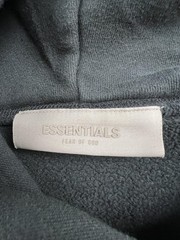 ESSENTIALS Fear Of God Hoodie Sweatshirt Mens XXS Dark Gray Pullover Fleece Logo
