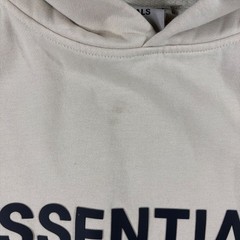 Essentials Hoodie Mens S Beige Good Fear of God Logo Pullover Streetwear Tan