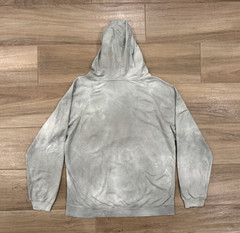 The Mountain Owl Hoodie LARGE Adult Green/Gray Nature Pullover Lightweight Y2K
