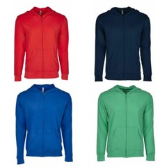 Men’s Sweatshirt Hoodie Lightweight “NEXT LEVEL” Full Zip Hooded Jacket -Unisex
