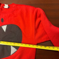 Fully Laced Red Monster Graphic Crewneck RAH! Sweatshirt Adult Large Vintage