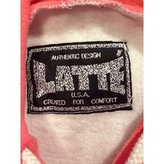 LATTE SPORT Sweatshirt Men Medium* Color Block Hoodie Hood Authentic Design USA*