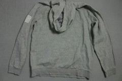 Under Armour Hoodie Mens Medium Gray Graphic Freedom Rival Fleece Lined Pockets
