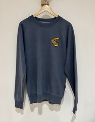 Vivienne Westwood Anglomania Grey Embroidered Chest Logo Jersey Crew Sweater M