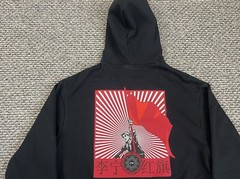 Li Ning Hongqi Car Sweatshirt Mens XL Red Flag Racing Streetwear Pocket Hoodie