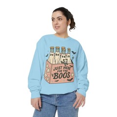 Just Here For The Boos Sweatshirt Halloween Spooky Fall