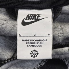 Nike Tech Fleece Hoodie Full Zip Grey Splatter Logo Mens Large DR9150-032 Train