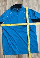 Under Armour pull over Mens Large blue Regular all season gear RUN lightweight