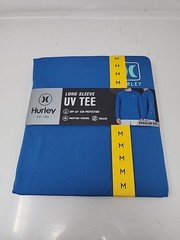 Hurley Men’s Sunny Side Hybrid Stretch Tagless UV T-Shirt M Blue