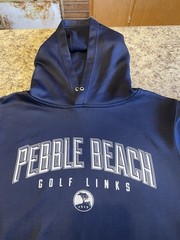 Men’s MV Sport Performance Pebble Beach Golf Links Pullover Hoodie Navy Medium