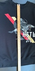 HustleGang HSTL 32 Mens American Native Sweatshirt Black/Red XL See Description