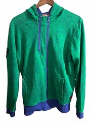 tezuka productions 2003.4.7. Astro Boy Anime Hoodie Green Blue Medium
