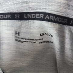Under Armour Sweater Mens Large Gray Fitted Heatgear Activewear Performance Tech