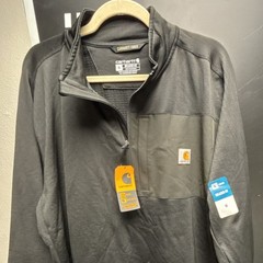 Carhartt Force Relaxed Fit Mock Neck Half-Zip Pullover XL