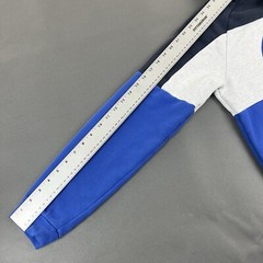 Nike Dri Fit Hoodie Pullover Sweatshirt Men Medium Standard Fit Blue Colorblock