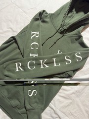 Young & Reckless Unisex Hoodie Modern Olive Green Small