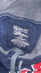 Peanuts Snoopy Knott’s Berry Farm Blue Fleece Pullover Hoodie Pockets 2XL